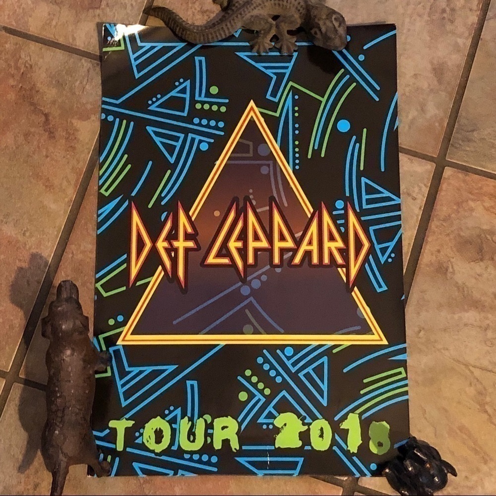2018 Tour Def Leppard VIP Poster Print - Picture 2 of 7